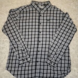 Columbia Casual Black and White Button Down Shirt